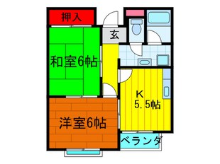 ハイツ三和の物件間取画像